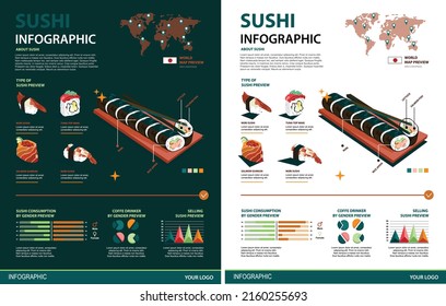 1,459 Sushi infographic vector Images, Stock Photos & Vectors ...