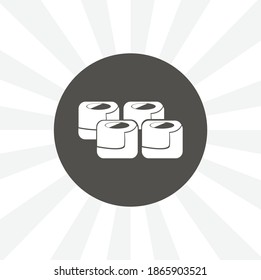 sushi isolated vector icon. food design element