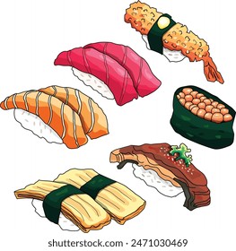 Sushi Isometric Icon minimal menu