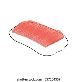 Sushi japan gastronomy icon vector illustration graphic design
