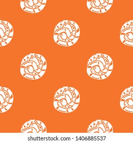 Sushi japan pattern vector orange for any web design best