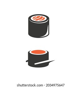 sushi japan Vector icon design illustration Template