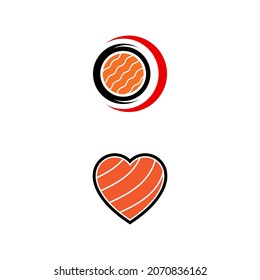 sushi japan Vector icon design illustration Template