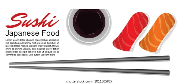 Sushi Japanese Food background