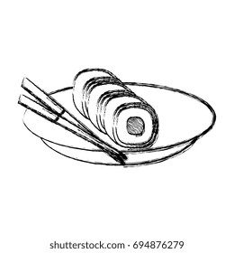 sushi japanese food icon