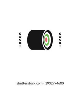 Sushi japanese food minimal vector illustration template
