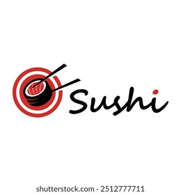 sushi japanese food minimalist logo design