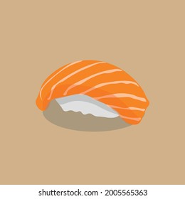 sushi japanese tradition food fresh fish vector