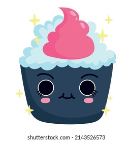sushi kawaii cartoon icon isolated