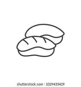 Sushi line icon.