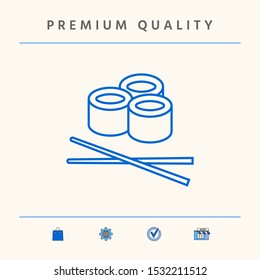 Sushi line icon. Graphic elements for your design