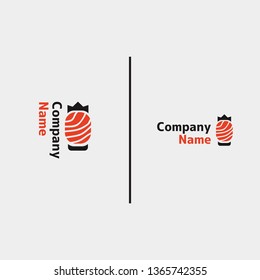 sushi logo concept for japanese food restaurant