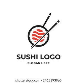 idea de diseño de logotipo de sushi para restaurante