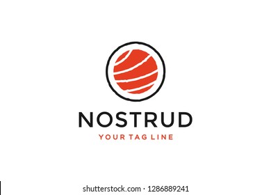 Sushi logo design concept. Universal sushi design.