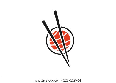 Sushi logo design concept. Universal sushi design.