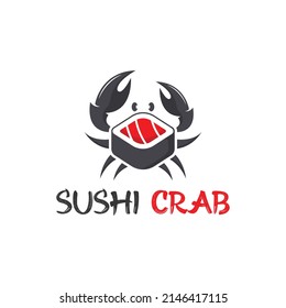 Sushi Logo Design With crab. Sushi Logo, Sushi restaurant, Sushi Japan 