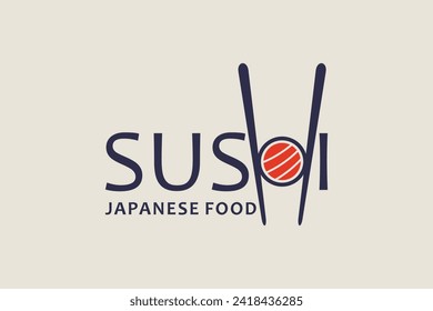 sushi logo design for japanese food restaurant