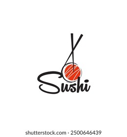 Sushi logo design vector illustration. Suitable for your design need, logo, illustration, animation, etc.