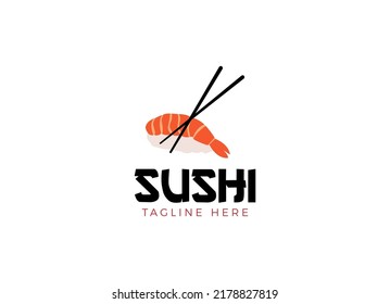 Sushi Logo Fish Food Japan Restaurant Stock Vector (Royalty Free ...