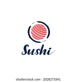 Sushi Logo Food Japan Design Vintages