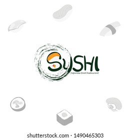 sushi logo graphic japanese food