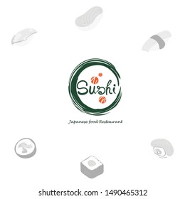 sushi logo graphic japanese food