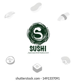 sushi logo graphic japanese food