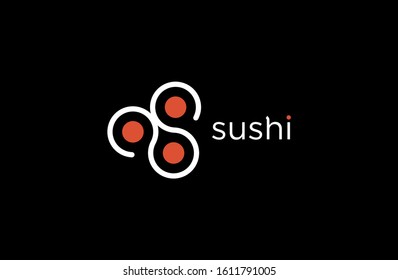Sushi logo icon concept. Japanese food for your brand.