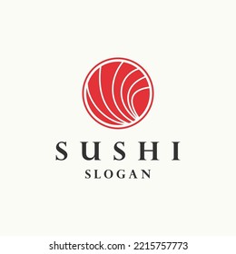 Sushi logo icon design template vector illustration
