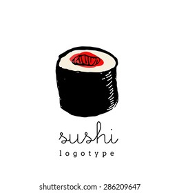 Sushi logo illustration