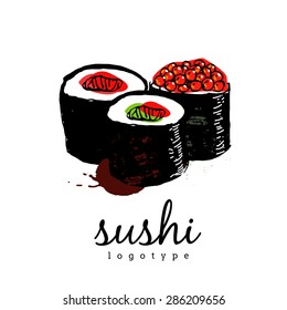 Sushi logo illustration