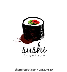 Sushi logo illustration