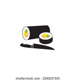 Vector libre de ilustración de logotipo de sushi