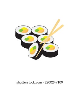 Sushi Logo Illustration Free Vector Stock Vector (Royalty Free ...