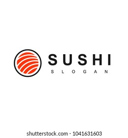 Sushi Logo, Japanese Food, Asian Restaurant Icon