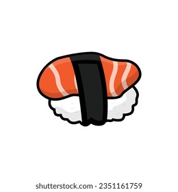 Sushi Logo Japanese Food Design, Vector Symbol Template Illustration