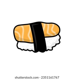 Sushi Logo Japanese Food Design, Vector Symbol Template Illustration