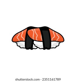 Sushi Logo Japanese Food Design, Vector Symbol Template Illustration