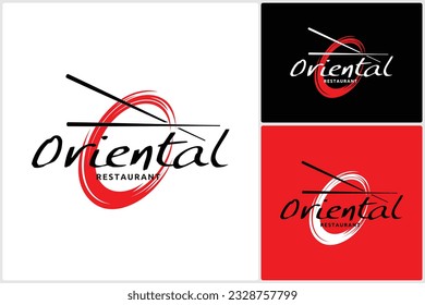 Sushi Logo Japanese Food Restaurant, Oriental Restaurant sushi Vector Design Inspiration