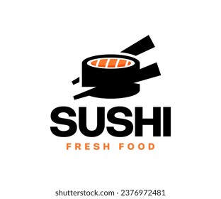 Sushi logo japanese food restaurant design inspiration template