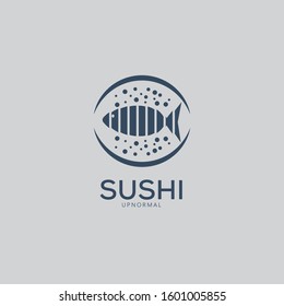 Sushi logo, Restaurant logo template design, Illustration of business restaurant and catering