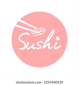 Sushi logo for restaurants and markets. Sushi icon vector. Sushi logo template.