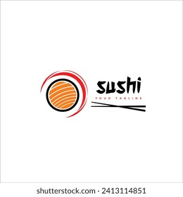 Sushi logo, suitable for logos, icons, cold backgrounds, etc