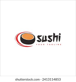 Sushi logo, suitable for logos, icons, cold backgrounds, etc