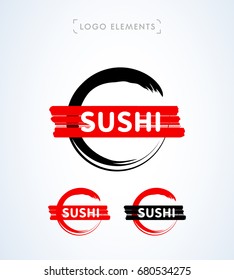 Sushi logo template