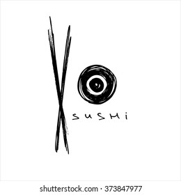 Sushi logo template design