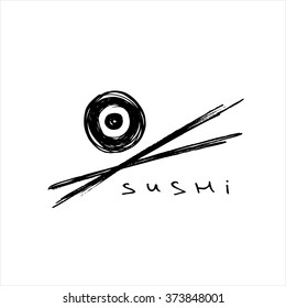 Sushi logo template design