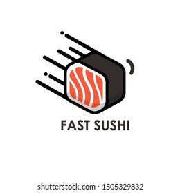 sushi logo, vector design template