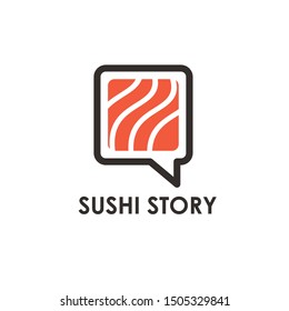 sushi logo, vector design template