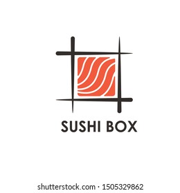 sushi logo, vector design template